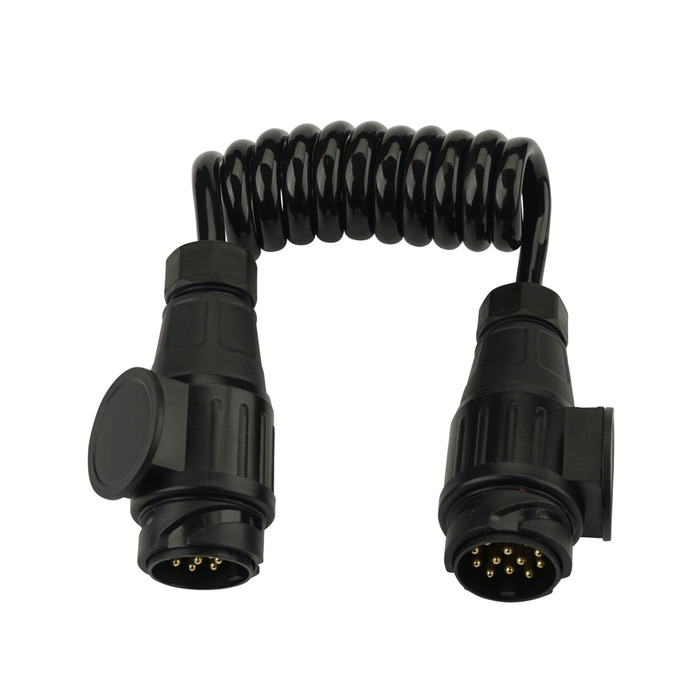Släpvagnskabel Spiral 13-pol Han/Han 1,5 m Autozone